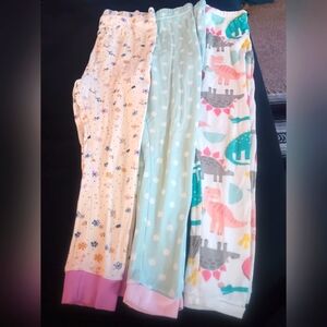 Girls size 5T, set of 3 various brand pajama pants
